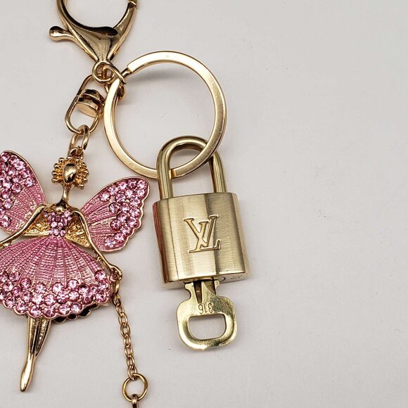 Authentic Louis Vuitton Lock & Key with unbranded Bagcharm, Keycharm, Keychain - Picture 5 of 6